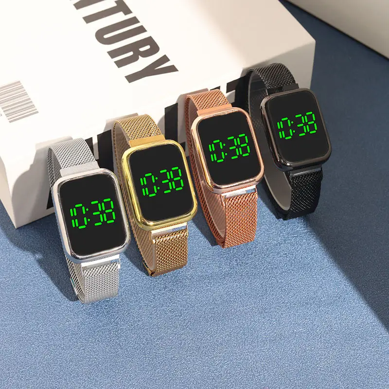 Korean Fashion Touch Green LED Watch for Men Women — feature 1