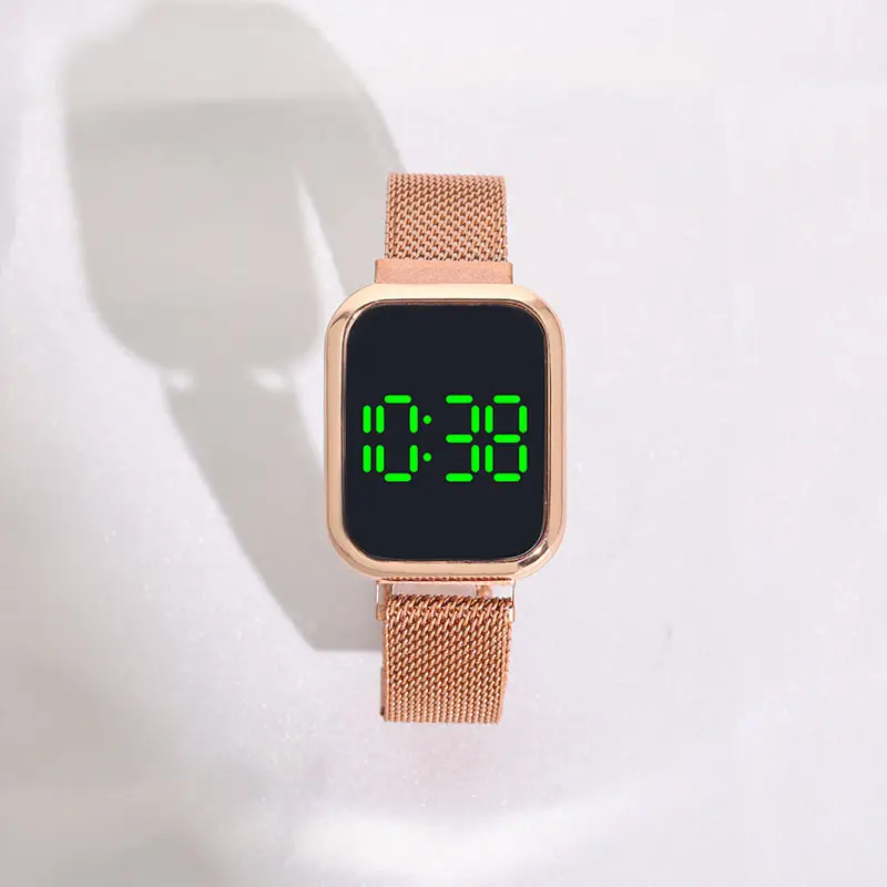 Korean Fashion Touch Green LED Watch for Men Women — feature 5