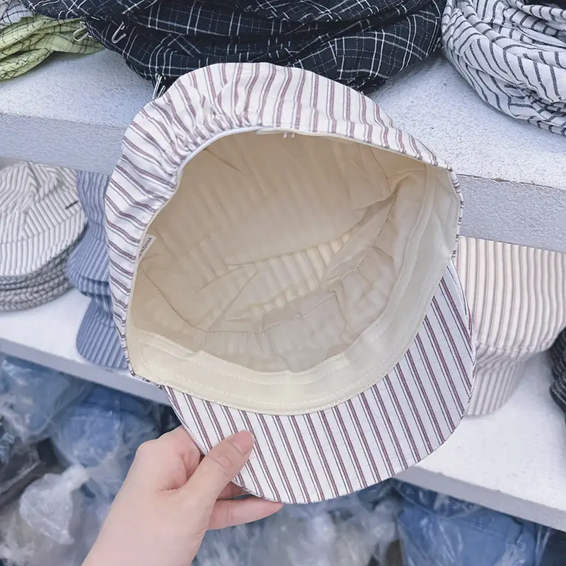 Japanese Retro Striped Baseball Cap for Summer Sun Protection - Image 7