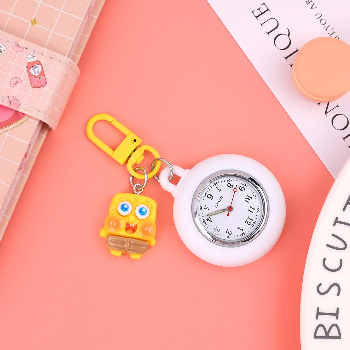 Spot Cartoon Clock Keychain for Students Schoolbag Backpack - Image 6