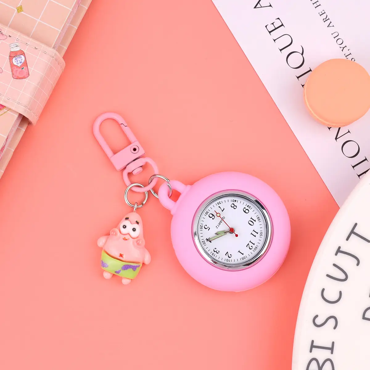 Spot Cartoon Clock Keychain for Students Schoolbag Backpack - Image 7