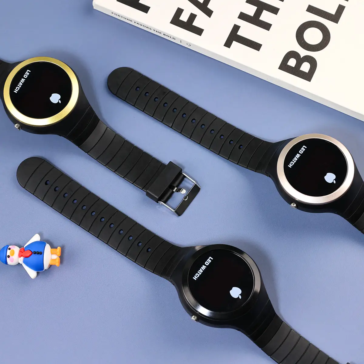 Creative Button Led Watch for Men Women Students — feature 3