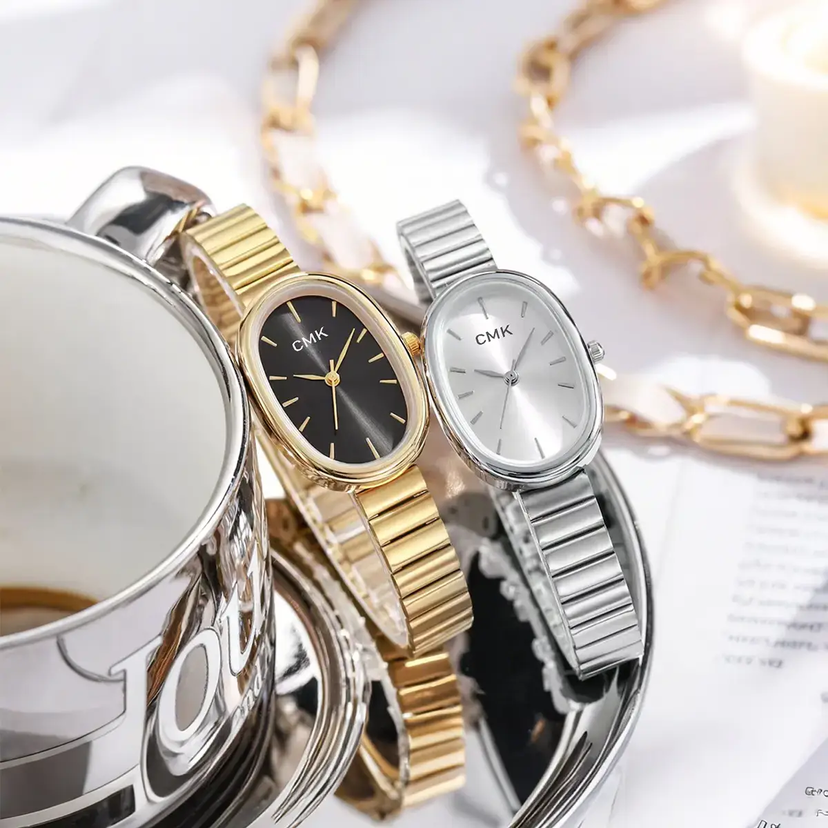 Naidu Gold Quartz Watch for Women - Image 5