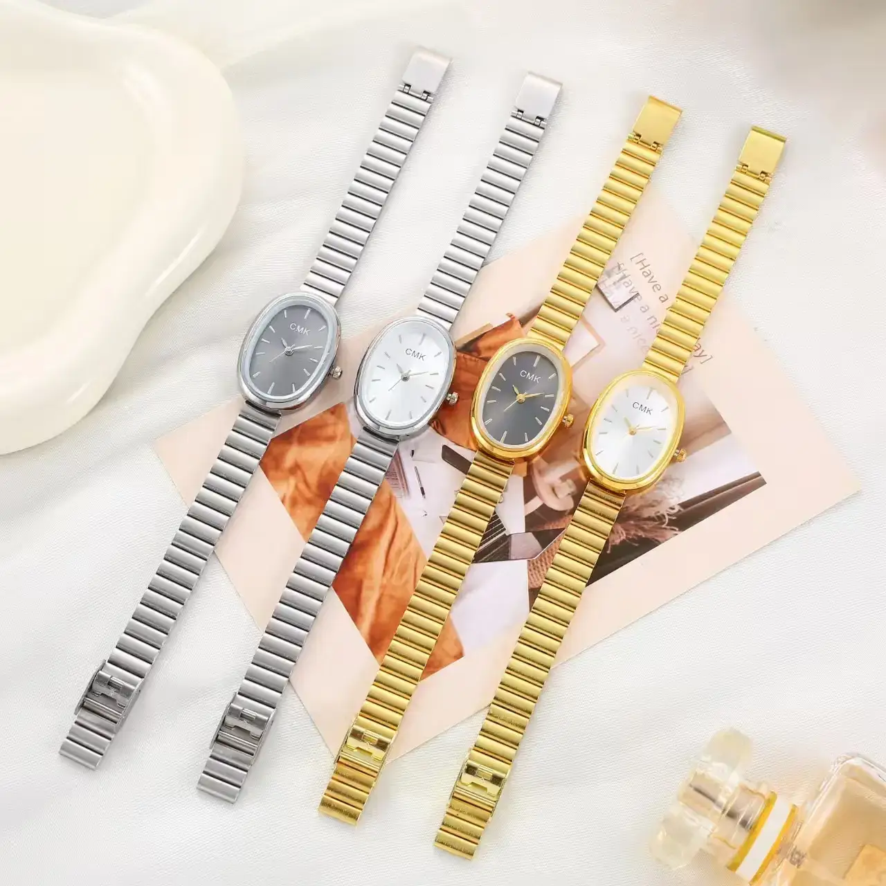 Naidu Gold Quartz Watch for Women — feature 1