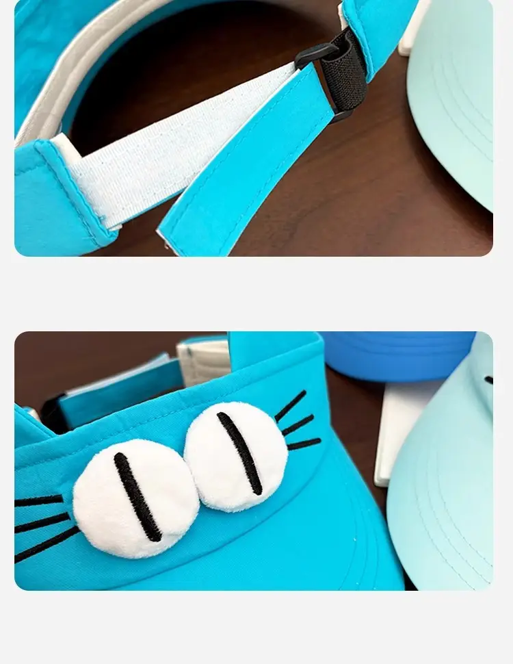 New Cat Eye Sun Hat Turquoise Large Bristle — feature 4