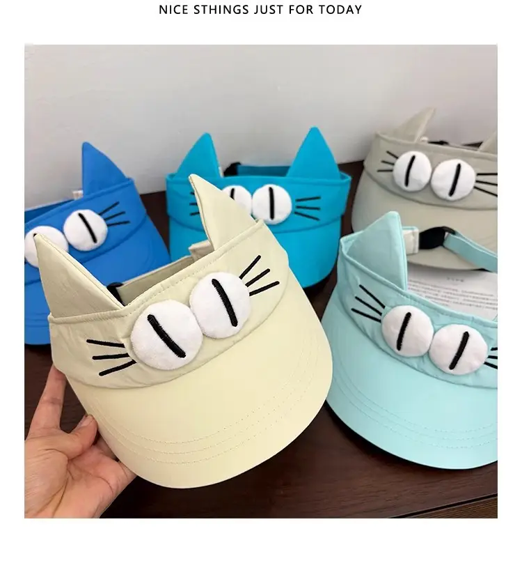 New Cat Eye Sun Hat Turquoise Large Bristle — feature 6