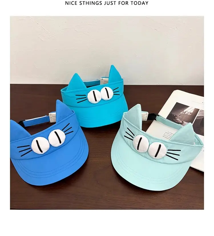 New Cat Eye Sun Hat Turquoise Large Bristle — feature 7