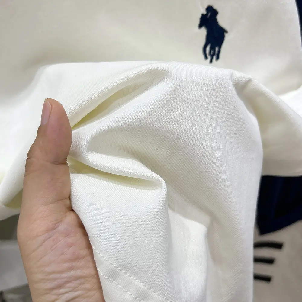 Boys Long Sleeve Color Block T-Shirt White Blue 2025 - Image 4