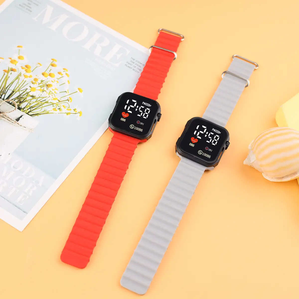 In-stock Trendy Square Heart Watch for Students & Couples - Image 10