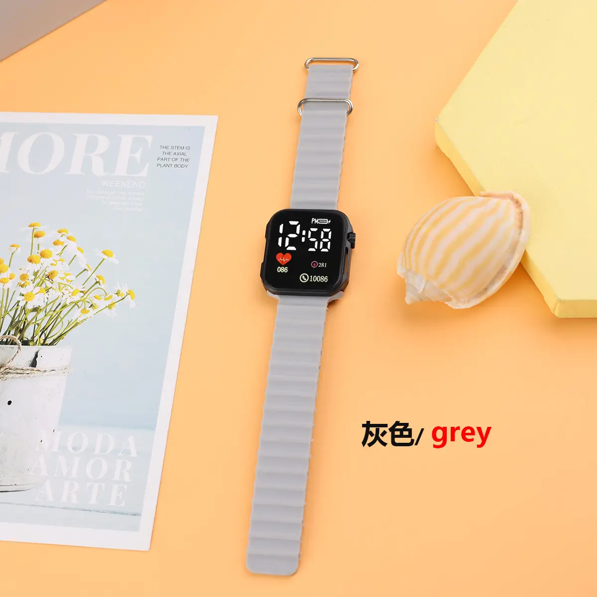 In-stock Trendy Square Heart Watch for Students & Couples - Image 4