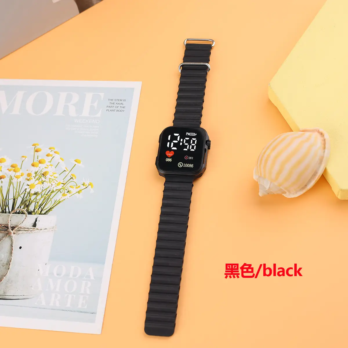 In-stock Trendy Square Heart Watch for Students & Couples - Image 5