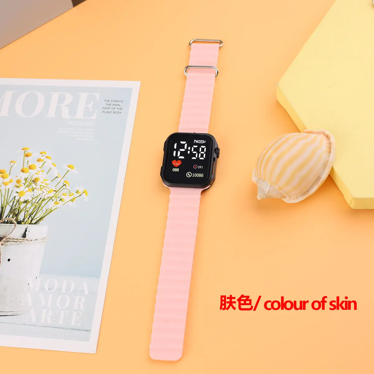 In-stock Trendy Square Heart Watch for Students & Couples - Image 6