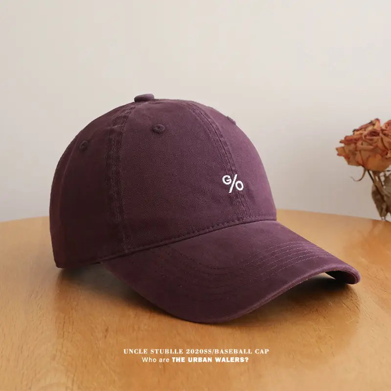 Stubble Uncelebrity Baseball Cap Maroon % Brand — feature 7