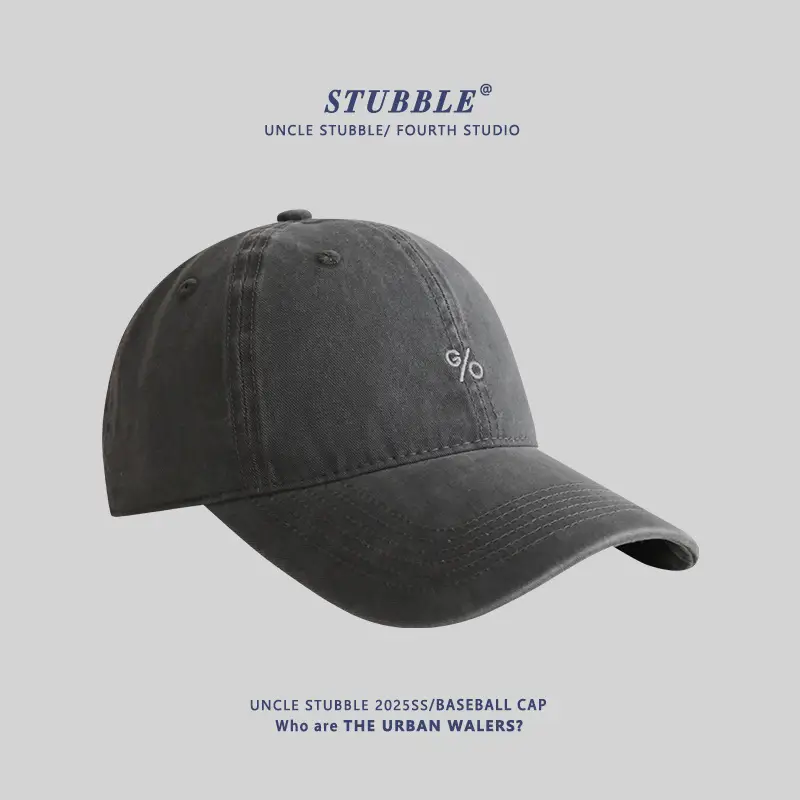 Stubble Uncelebrity Baseball Cap Maroon % Brand - Image 4
