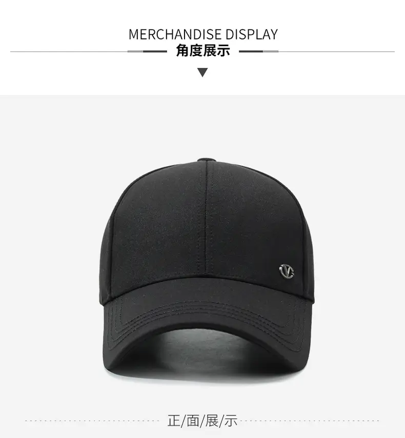 Men's Grey Baseball Cap for Autumn Winter Outdoor Use — feature 9