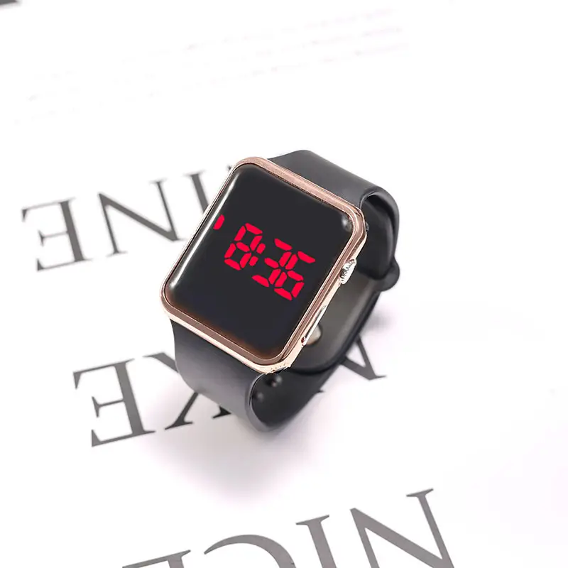 Square Electronic Watch for Students with RGB Display - Image 5