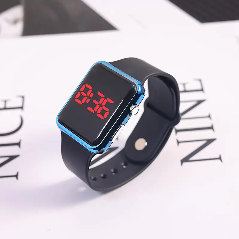 Square Electronic Watch for Students with RGB Display - Image 7