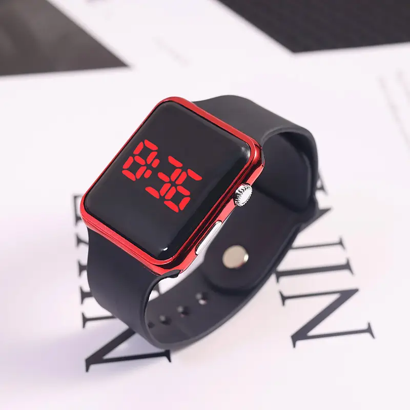 Square Electronic Watch for Students with RGB Display - Image 8