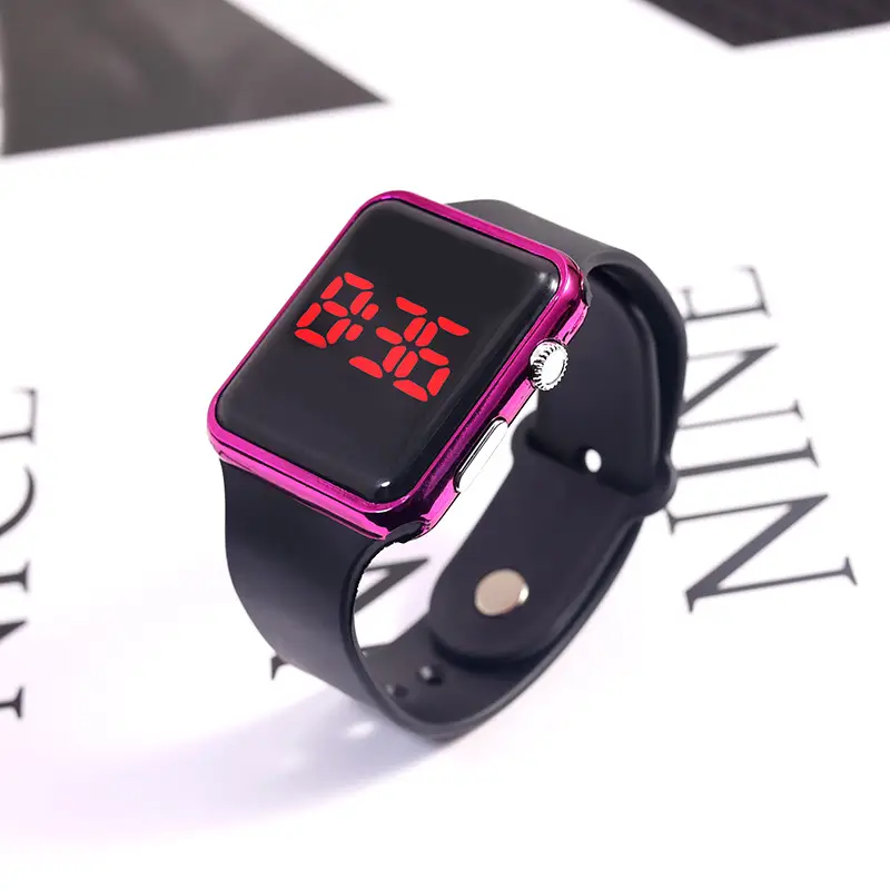Square Electronic Watch for Students with RGB Display - Image 9