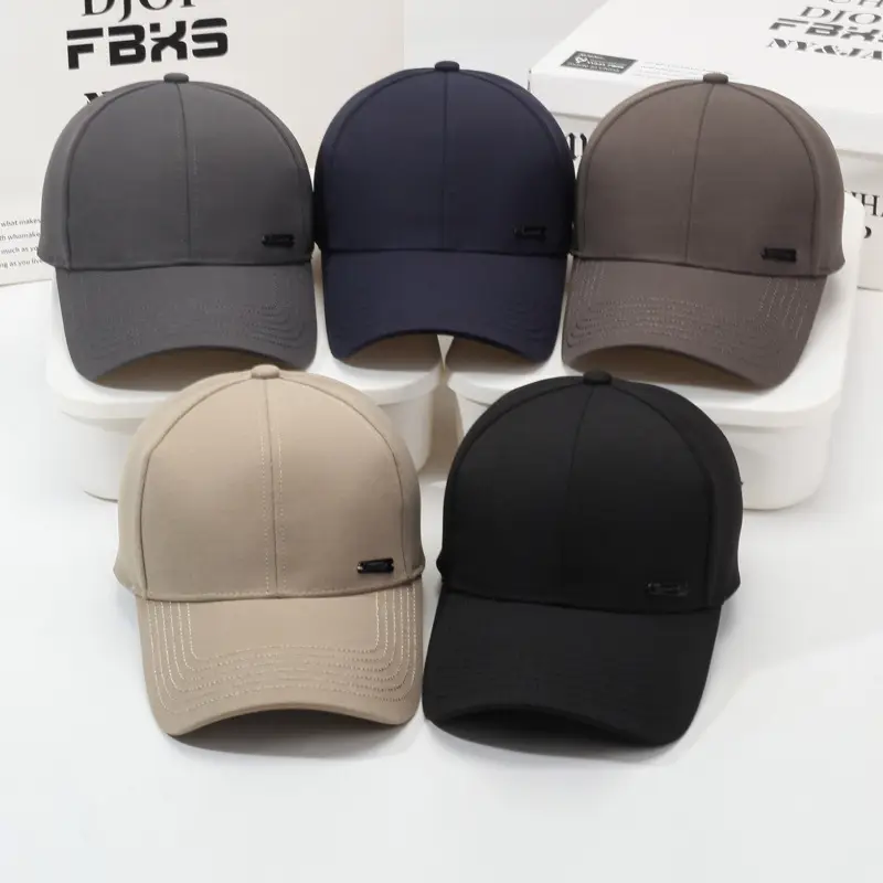 Men Black Baseball Cap Outdoor Travel Sunshade - Image 9