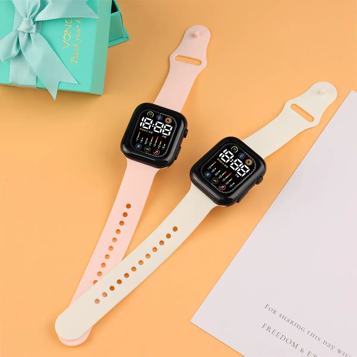 Green Digital Watch for Students with LED Display — feature 6
