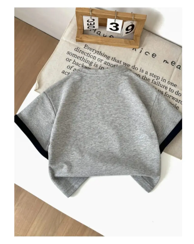 Kids Grey Printed T-Shirt Summer 2026 — feature 14