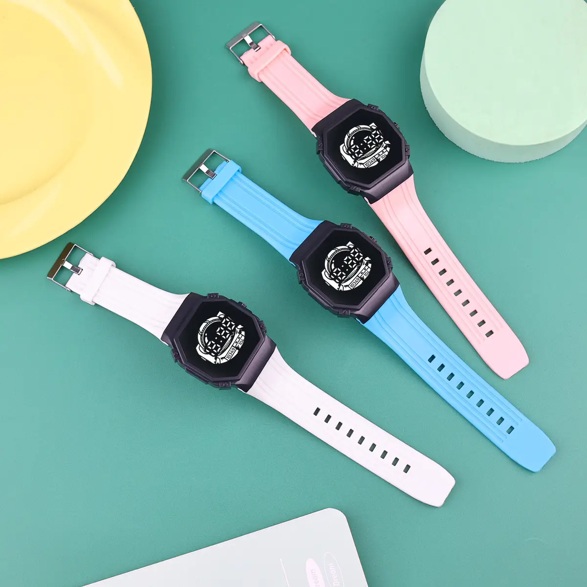 Matcha Green Astronaut Digital Watch for Youth - Image 12