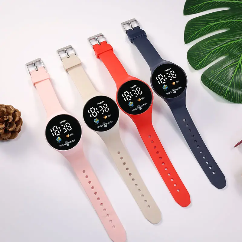 Touch Screen Couple Electronic Watch with Earth Design - Image 13