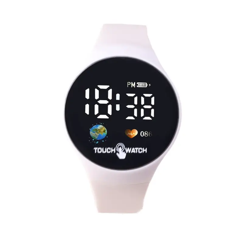 Touch Screen Couple Electronic Watch with Earth Design — feature 11