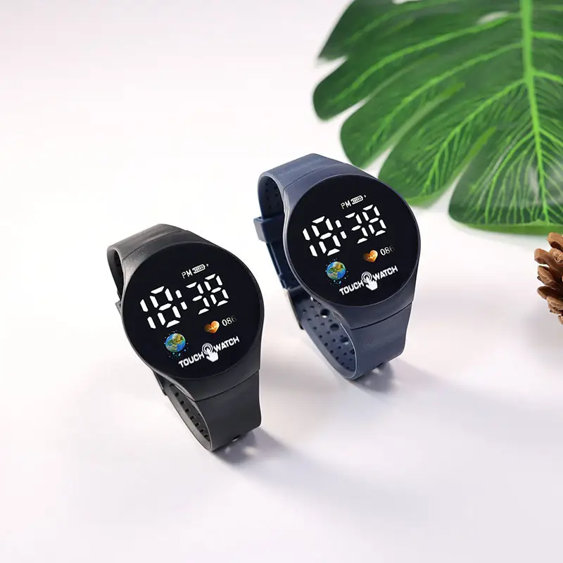 Touch Screen Couple Electronic Watch with Earth Design — feature 5