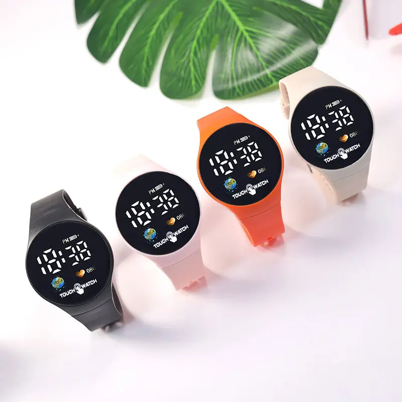 Touch Screen Couple Electronic Watch with Earth Design — feature 6