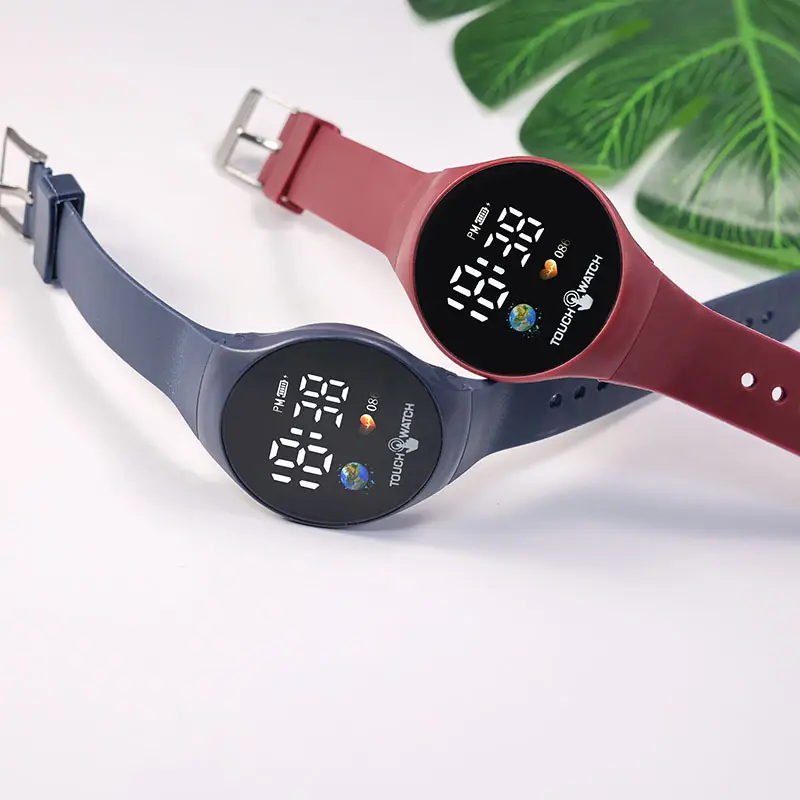 Touch Screen Couple Electronic Watch with Earth Design — feature 7