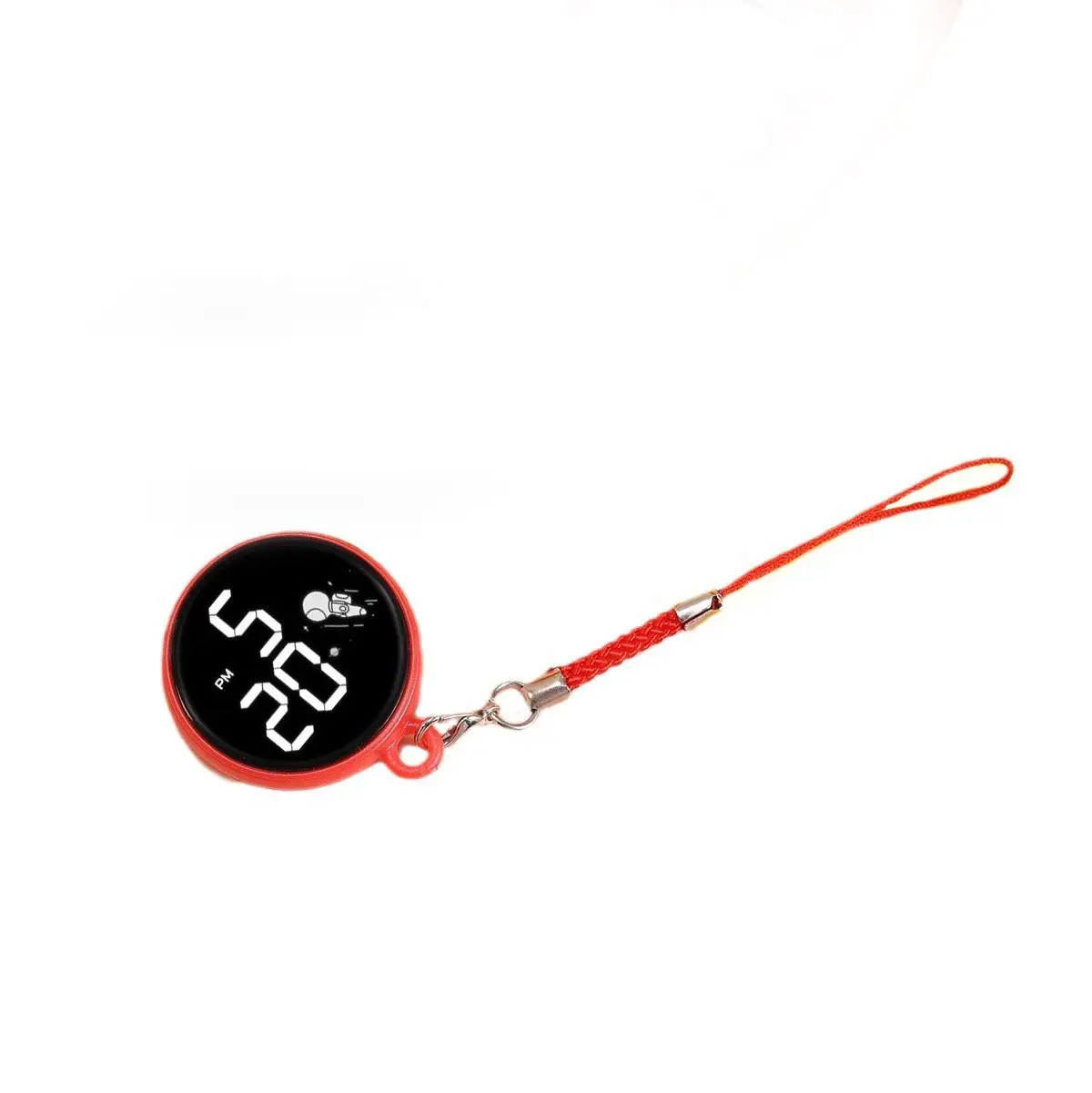 Touch Screen Waterproof Student Pendant Watch Yellow Keychain