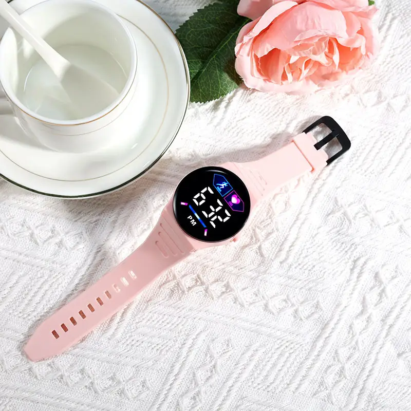 Pink Digital Watch for Girls with LED Display — feature 11