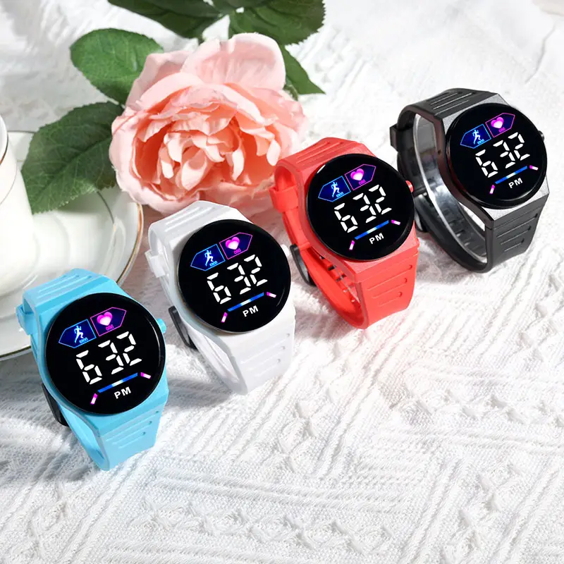 Pink Digital Watch for Girls with LED Display — feature 2