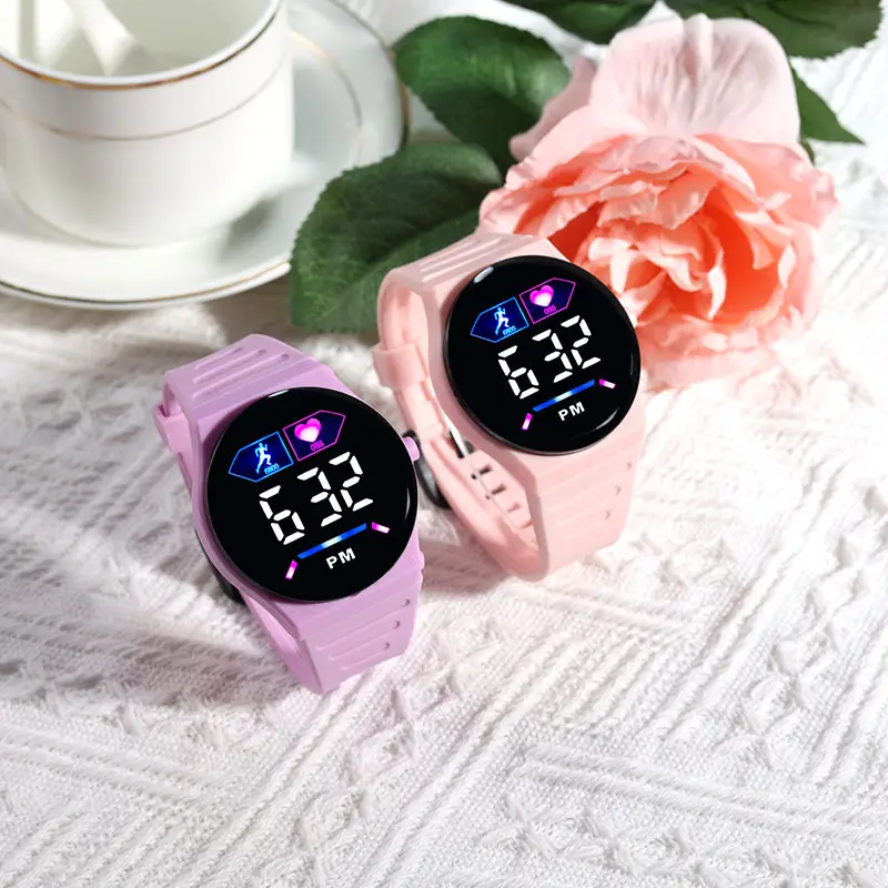 Pink Digital Watch for Girls with LED Display — feature 6