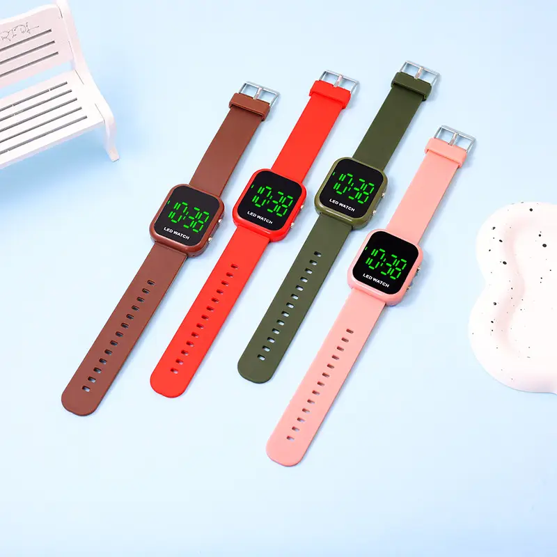 Digital Watch Black LED Luminous Student Casual Wear - Image 12