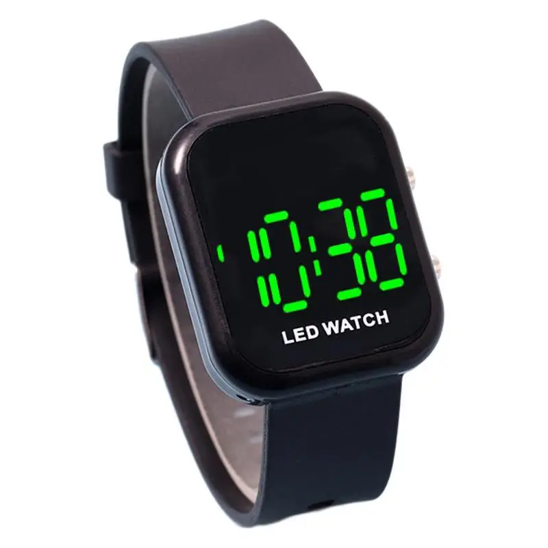 Digital Watch Black LED Luminous Student Casual Wear - Image 13