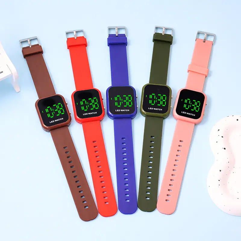 Digital Watch Black LED Luminous Student Casual Wear — feature 4