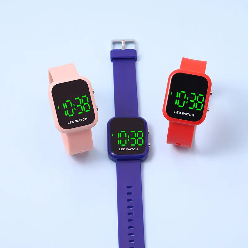 Digital Watch Black LED Luminous Student Casual Wear — feature 5