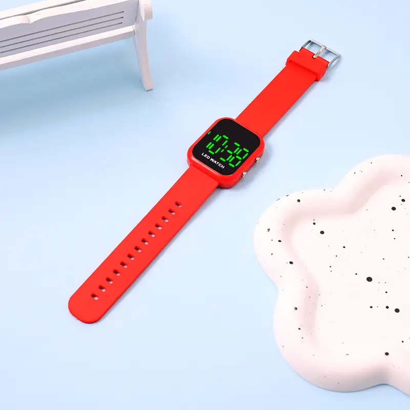 Digital Watch Black LED Luminous Student Casual Wear - Image 7