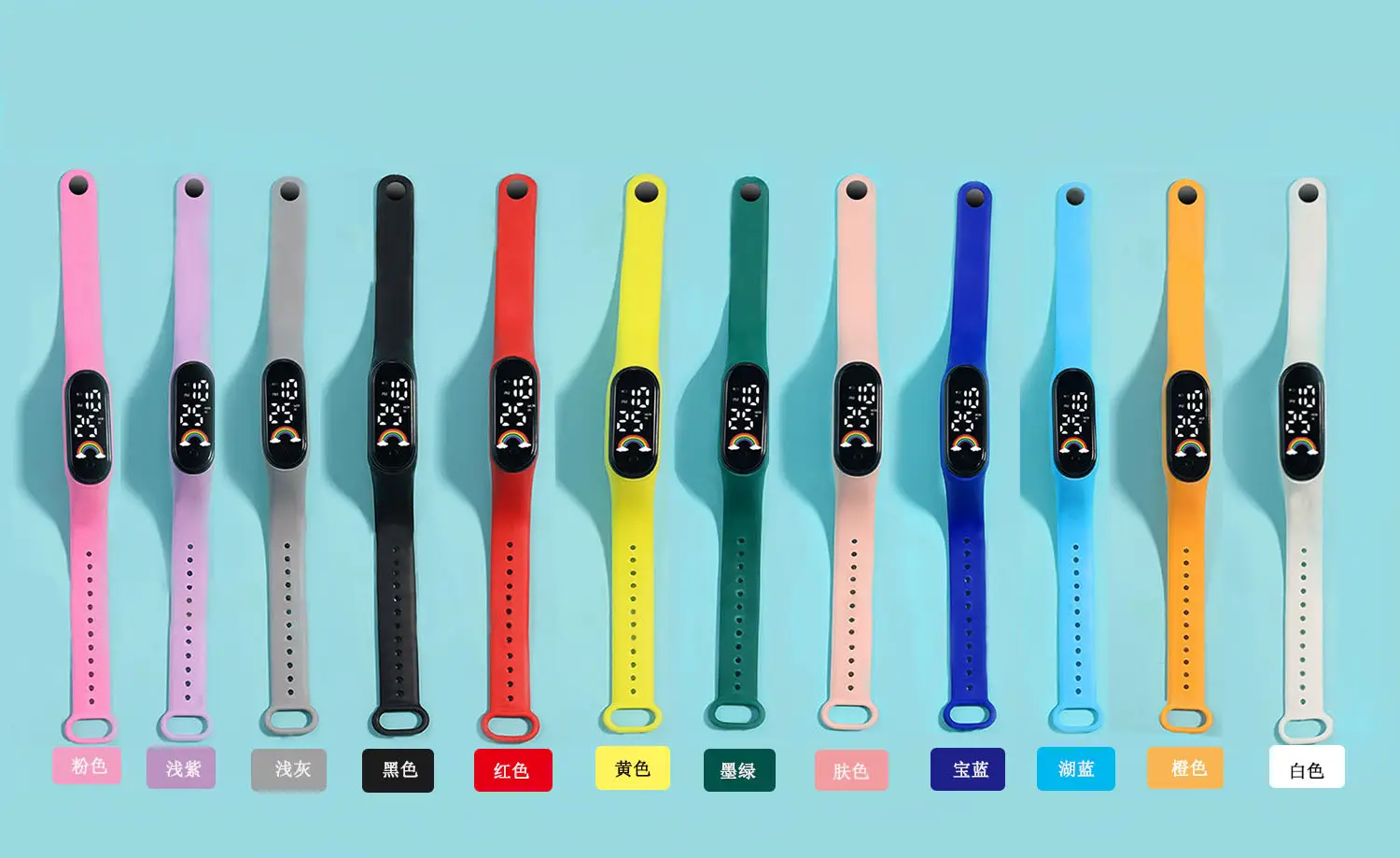 New Led Electronic Watch with Colorful Lights & Touch Screen — feature 8