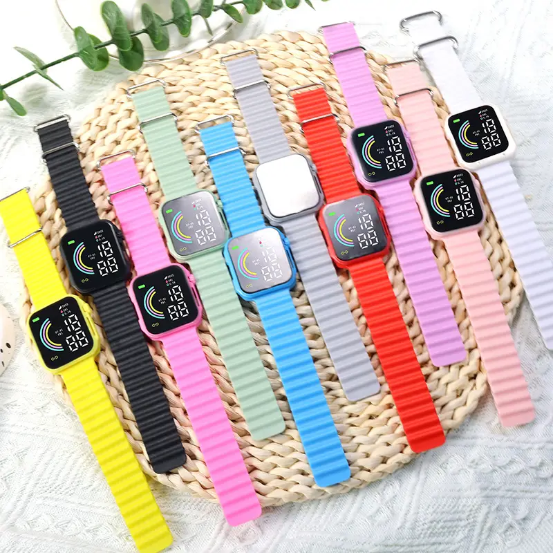 Rainbow Digital Watch for Youth with LED Display — feature 1