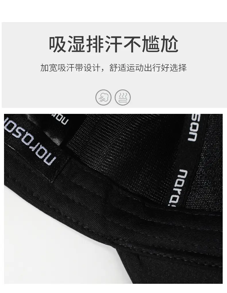 Men's Grey Baseball Cap for Autumn Winter Outdoor Use — feature 3