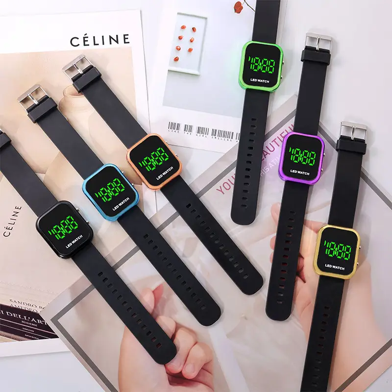 Digital Watch with Green Light LED for Men Women - Image 12