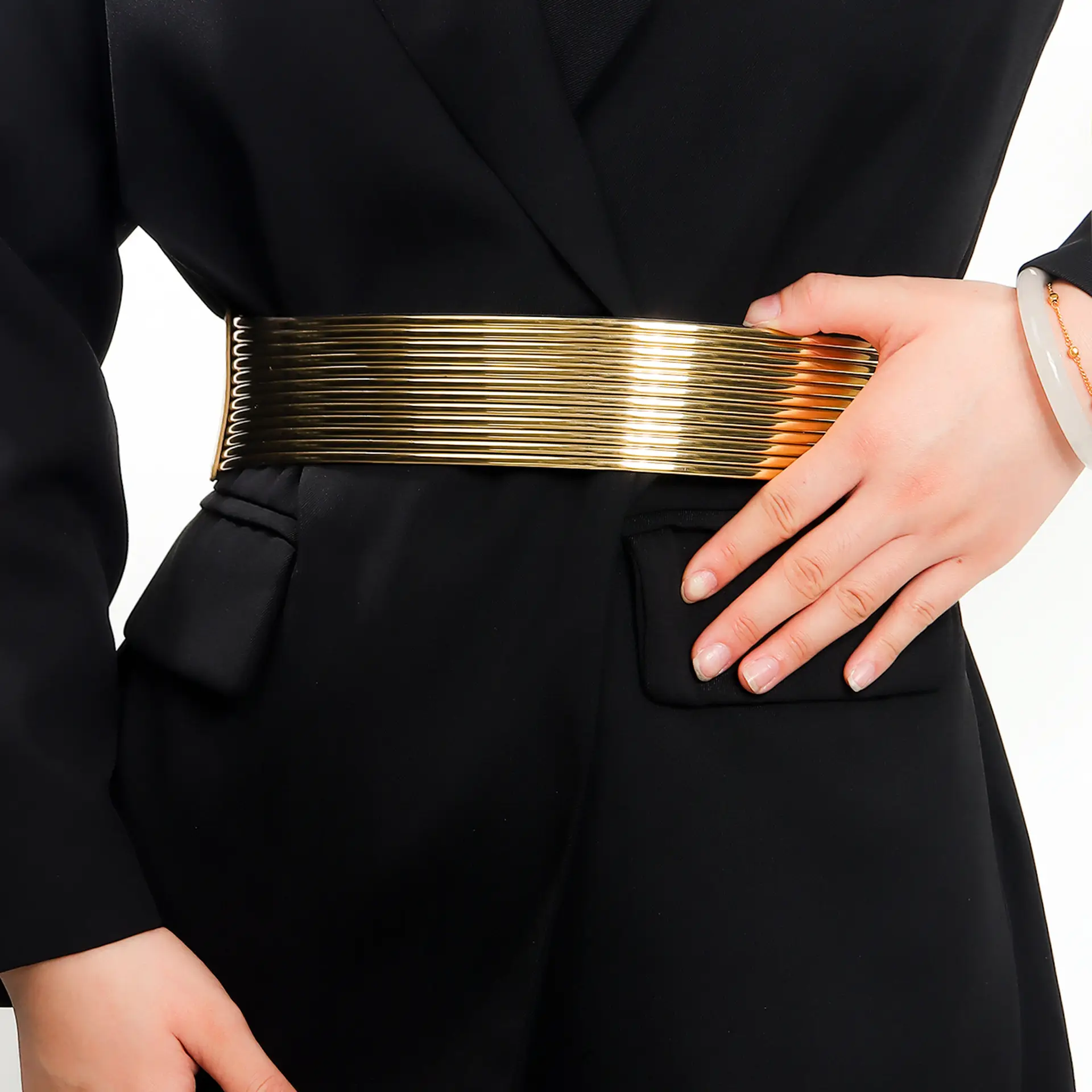 Gold Long Girdle Belt for Women's Casual Wear — feature 6