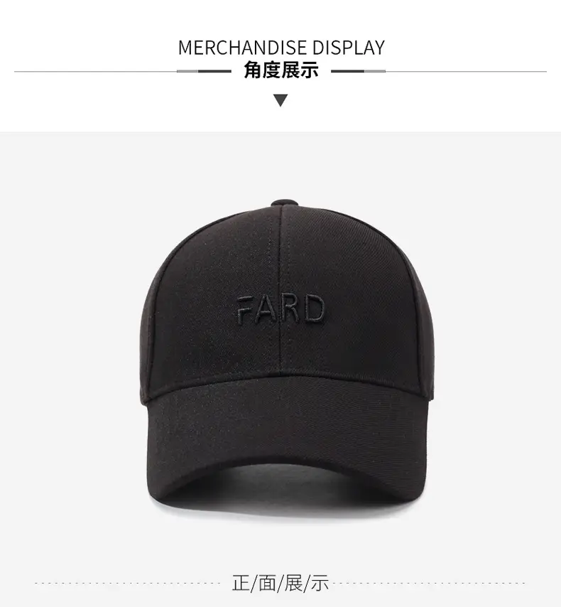 Men's Black Korean Style Baseball Cap Middle Age Travel Sun Hat — feature 9