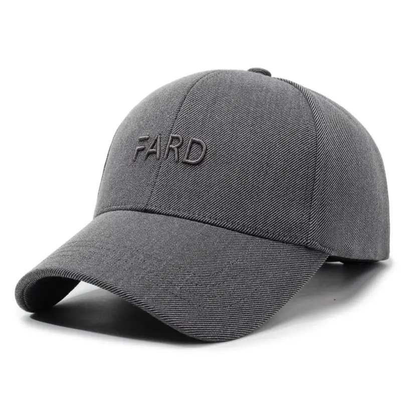 Men's Black Korean Style Baseball Cap Middle Age Travel Sun Hat - Image 2