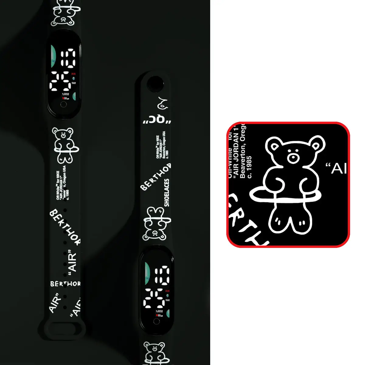 Anime Printed Digital Watch for Students Male Female — feature 3