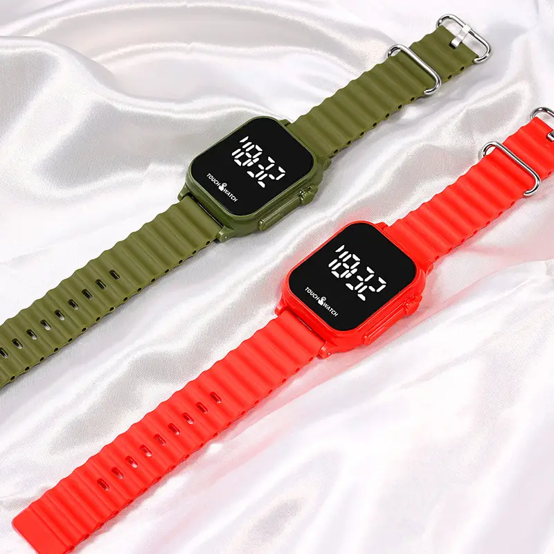 White Square Touch Screen Student Party Watch — feature 5